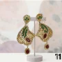 Emerald Maroon Jhumka